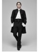 Stand-Up Collar Front Retro Pattern Ribbon Long Sleeve Black Gothic Lace Mesh Jacquard Coat