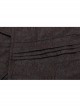 Fake Two-Piece Front Metal Retro Button Long Sleeve Brown Gothic Retro Jacquard Coat