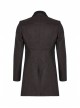 Fake Two-Piece Front Metal Retro Button Long Sleeve Brown Gothic Retro Jacquard Coat
