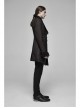 Fake Two-Piece Front Metal Retro Button Long Sleeve Brown Gothic Retro Jacquard Coat