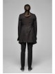 Fake Two-Piece Front Metal Retro Button Long Sleeve Brown Gothic Retro Jacquard Coat