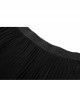 Steam Punk Feamle Casual Black Chiffon Lace Hem Skirt