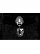 Fur Collar Small Cloak Metal Buckle Cuff Black Gothic Weft Velvet Hooded Coat