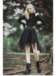 Steam Punk Female Causal Mesh Metal Buckle Irregular Hem Skirt