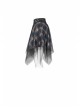 Steam Punk Female Casual Lattic Plaid Mesh Stitching Skirt
