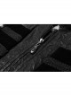 Stand-Up Collar Front Chest Breasted Decoration Black Gothic Jacquard Splice Weft Velvet Vest
