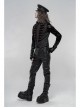 Stand-Up Collar Front Chest Wine Red Breasted Decoration Black Gothic Jacquard Splice Weft Velvet Vest