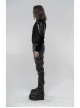 Stand-Up Collar Front Chest Wine Red Breasted Decoration Black Gothic Jacquard Splice Weft Velvet Vest
