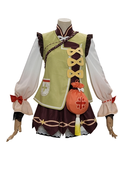 Genshin Impact Yaoyao Halloween Cosplay Costume Full Set