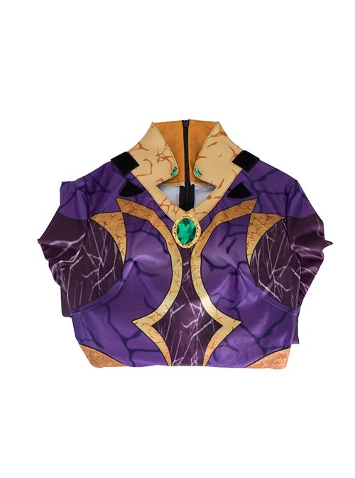 Titans Season 3 Starfire Koriand'r Purple Battle Suit Halloween Cosplay Costume Set