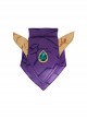 Titans Season 3 Starfire Koriand'r Purple Battle Suit Halloween Cosplay Costume Set