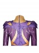 Titans Season 3 Starfire Koriand'r Purple Battle Suit Halloween Cosplay Costume Set