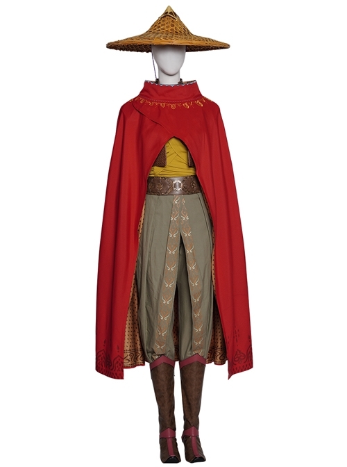 Raya And The Last Dragon Raya Adult Version Suit Halloween Cosplay Costume Set
