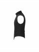 High Collar Front Metal Button Shoulder Woven Tape Metal Rivet Black Punk Vest