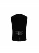 Front Metal Retro Button Back Waist Metal Hasp Black Gothic Jacquard Vest
