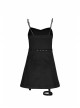 Steam Punk Feamel Casual Black Strap Metal Buckle Dress