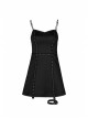 Steam Punk Feamel Casual Black Strap Metal Buckle Dress