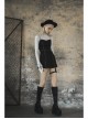 Steam Punk Feamel Casual Black Strap Metal Buckle Dress