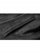 High Collar Front Metal Rivet Long Sleeve Black Punk Short Coat