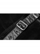 Steam Punk Female Metal Zipper PU Leather Belt Skirt