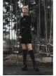 Steam Punk Female Metal Zipper PU Leather Belt Skirt