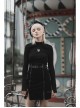 Steam Punk Female Metal Zipper PU Leather Belt Skirt