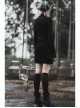 Steam Punk Female Metal Zipper PU Leather Belt Skirt