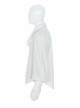 Bow Tie Front Pearls Button Lantern Sleeve White Gothic Cotton Woven Shirt