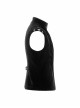 High Collar Front Zipper Back Waist Metal Hasp Black Gothic Weft Velvet Vest