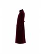 High Collar Front Chest Embroidery Long Sleeve Button Cuff Wine Red Gothic Jacquard Coat
