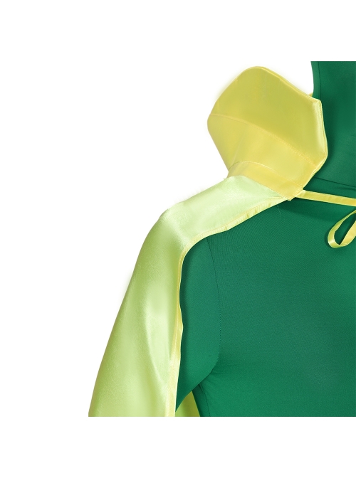 Wanda Vision Vision Green Bodysuit Yellow Cloak Halloween Cosplay Costume Set