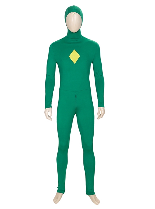 Wanda Vision Vision Green Bodysuit Yellow Cloak Halloween Cosplay Costume Set