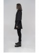 Small Fly Shoulder Front Chest Metal Retro Button Black Punk Three-Dimensional Jacquard Waistcoat
