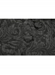 Front Button Back Waist Metal Leather Hasp Black Gothic Jacquard Vest