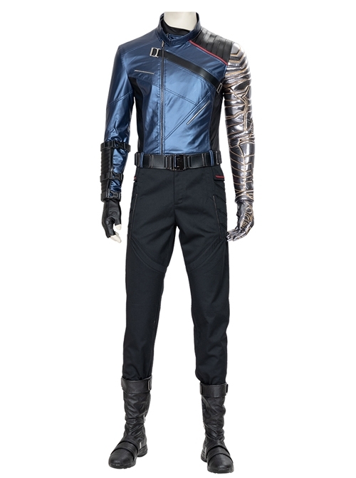 The Falcon And The Winter Soldier Bucky Barnes Winter Soldier Halloween Cosplay Costume Set