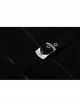 Embroidery Collar Front Button Back Waist Metal Hasp Black Gothic Velveteen Vest