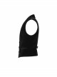 Embroidery Collar Front Button Back Waist Metal Hasp Black Gothic Velveteen Vest