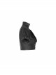 Stand-Up Collar Meat Rivet Decoration Black Punk Short Little Jacket