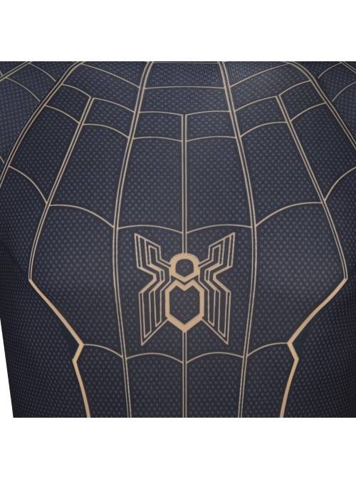 Spider-Man No Way Home Spider-Man Black Battle Suit Halloween Cosplay Costume Full Set