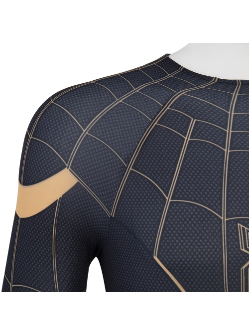 Spider-Man No Way Home Spider-Man Black Battle Suit Halloween Cosplay Costume Full Set
