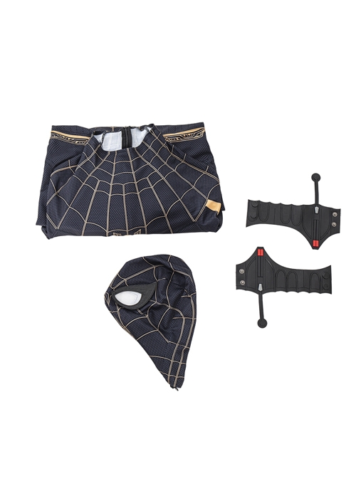 Spider-Man No Way Home Spider-Man Black Battle Suit Halloween Cosplay Costume Full Set