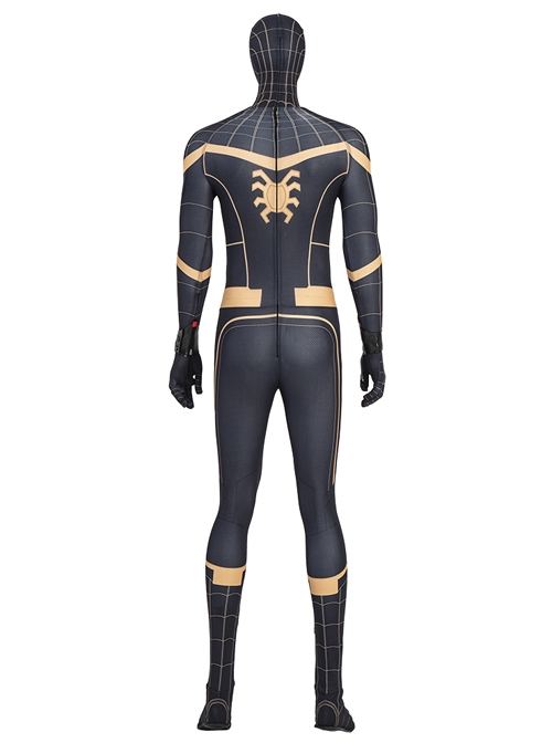 Spider-Man No Way Home Spider-Man Black Battle Suit Halloween Cosplay Costume Full Set