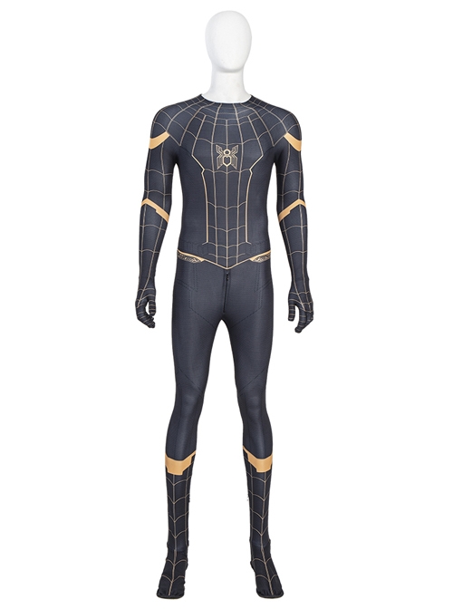 Spider-Man No Way Home Spider-Man Black Battle Suit Halloween Cosplay Costume Full Set