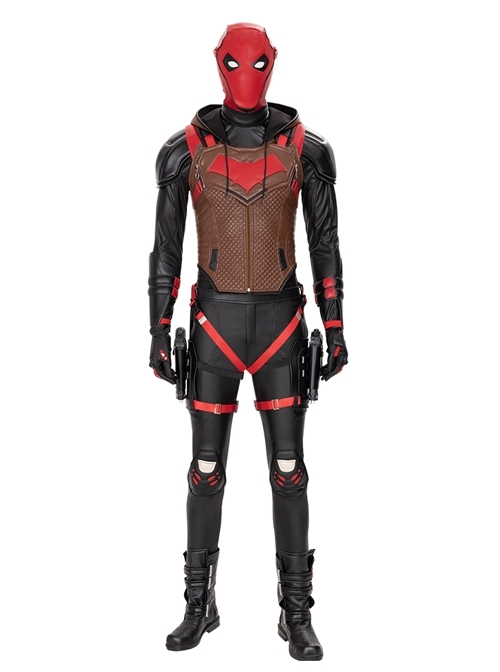 Game Batman Gotham Knights Red Hood Jason Todd Halloween Cosplay Costume Set