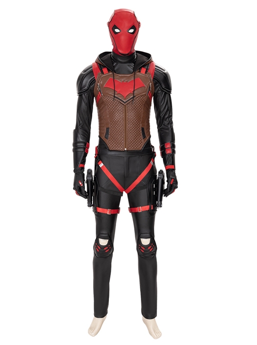 Game Batman Gotham Knights Red Hood Jason Todd Halloween Cosplay Costume Set