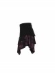 Steam Punk Female Flower Printed Stitching Irregular Hem Skirt