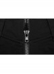 Steam Punk Female Flower Printed Stitching Irregular Hem Skirt