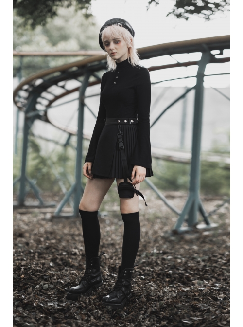 steam pleated dress Ripe Maternity Knife Pleat Round Neck Dress