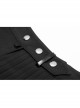 Steam Punk Female Black Bag Stitching Pleated Skirt