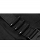 Steam Punk Female Black High Waist Belted PU Leather Strap Irregular Dress